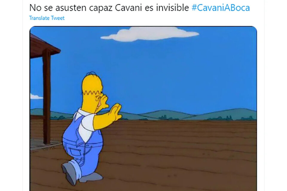 Los memes de la caída del pase de Cavani a Boca