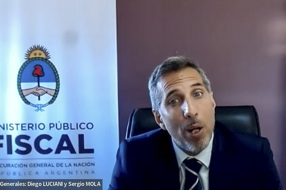 Fiscal Diego Luciano, muy "enojado" pero poco convincente. (Fuente: NA)