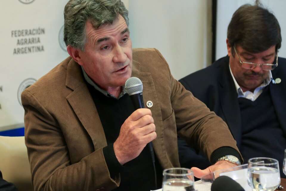 Carlos Achetoni, de la Federación Agraria, aseguró que "el peso ya está depreciado". (Foto: NA)