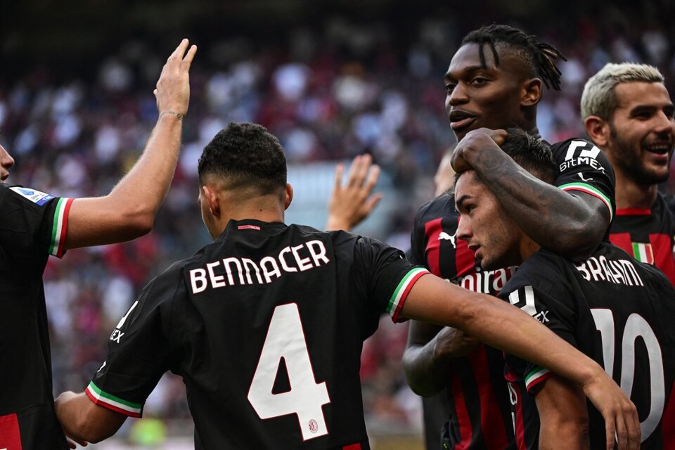 El Milan logró un sólido triunfo en el debut (Fuente: AFP)