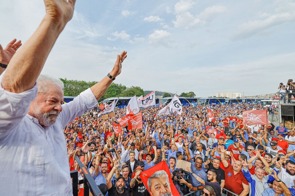 El expresidente y candidato en las elecciones de Brasil, Luiz Inácio Lula da Silva, durante el lanzamiento oficial de la campaña / Ricardo Stuckert, equipo Lula