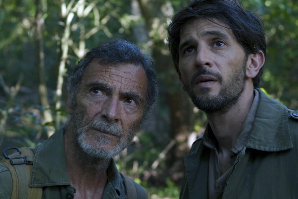 Gustavo Garzón y Juan Barberini, padre e hijo respectivamente en el filme de Caulier. 