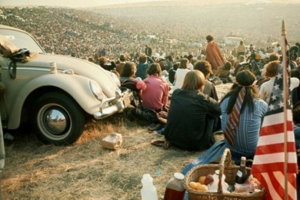 Más de 500.000 personas participaron del festival de Woodstock, en 1969. El ícono de una generación hastiada por la guerra de Vietnam. 