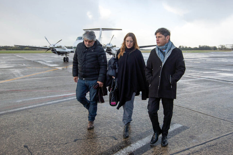 Correa, Ruiz Malec y Kicillof. (Fuente: Télam)