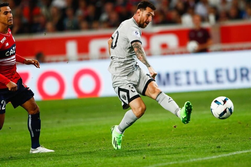 Messi terminó el partido con un gol y dos asistencias, la primera a los ocho segundos (Fuente: EFE)