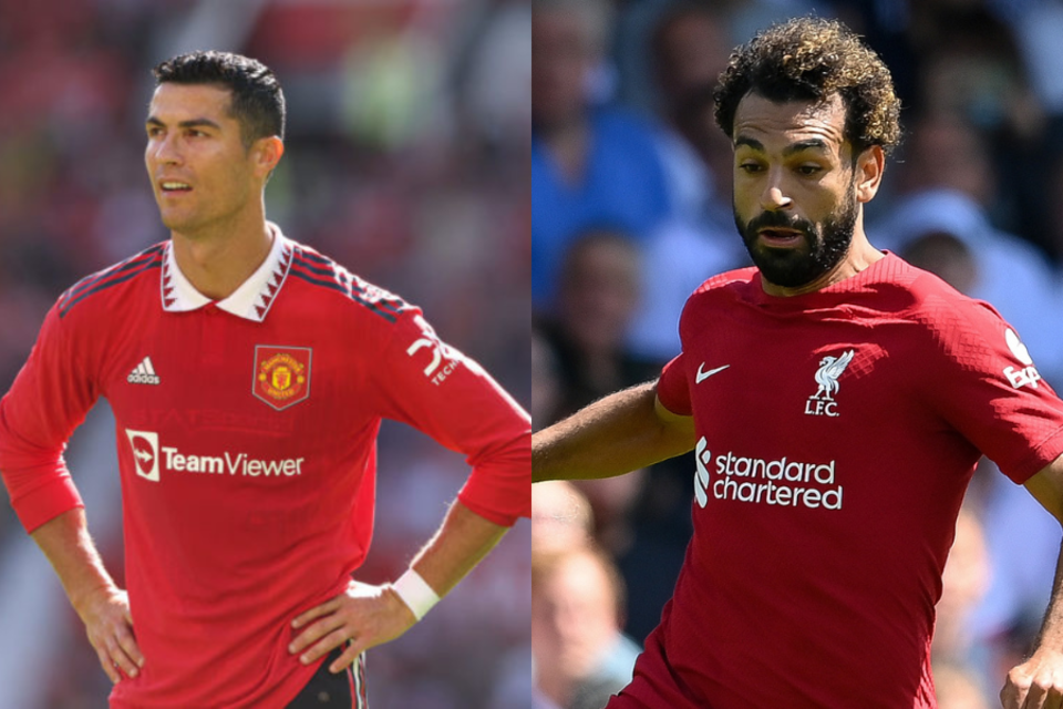 Cristiano Ronaldo y Mohamed Salah serán titulares en Old Trafford.  (Fuente: Getty Images)