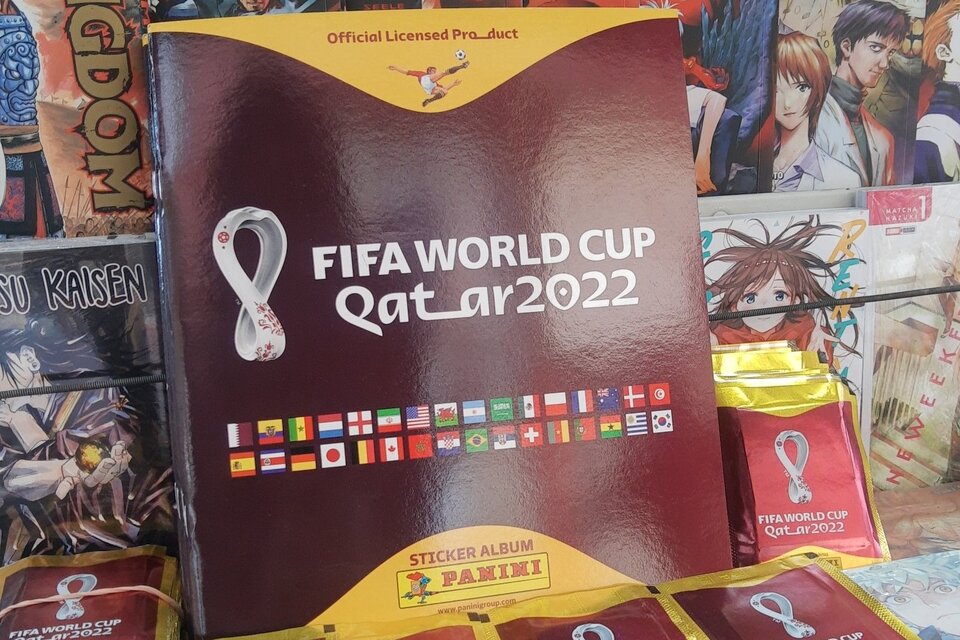 Furor por el álbum del Mundial y las figuritas. Imagen: @ArgEnQatar
