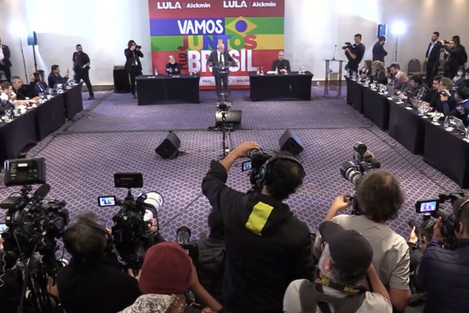 Conferencia de prensa del expresidente brasileño Luiz Inácio Lula da Silva / Captura de video