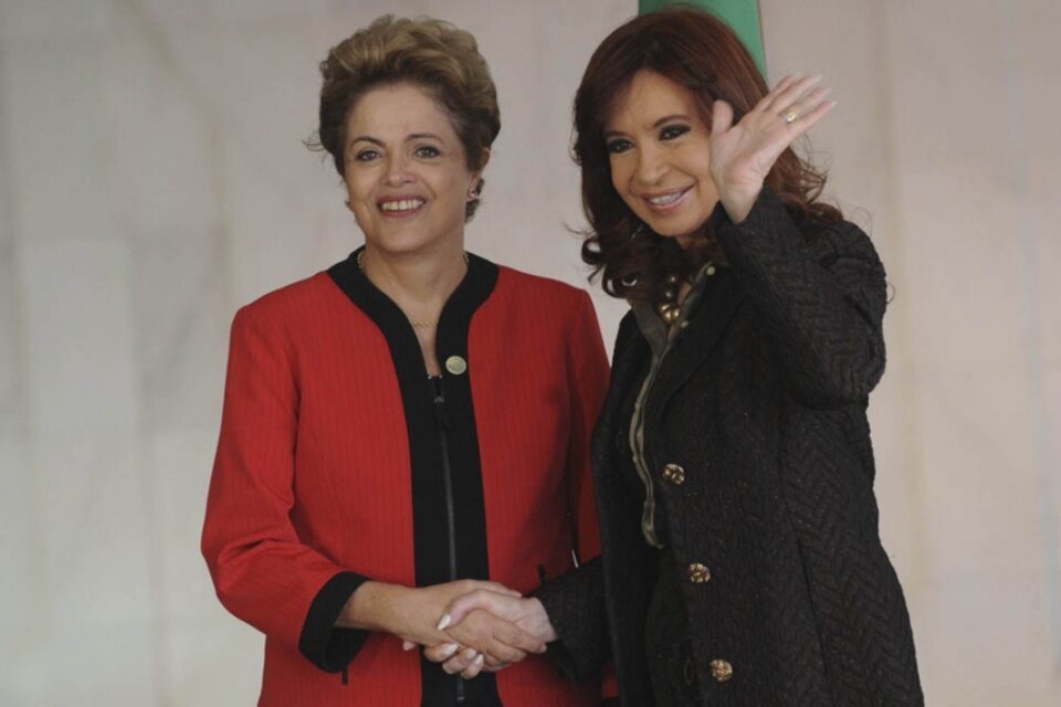 La expresidenta de Brasil y la exmandataria argentina.