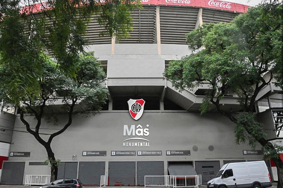 La fachada que tendrá el estadio con su nombre (Fuente: Prensa River)