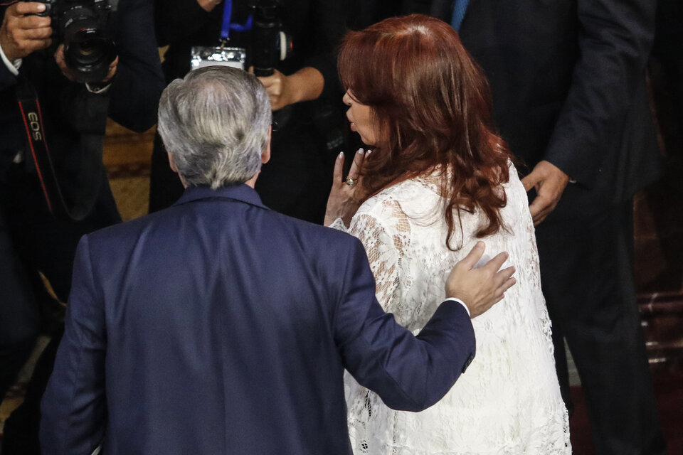 Alberto Fernández y Cristina Kirchner habían hablado horas antes del atentado. (Fuente: Leandro Teysseire)
