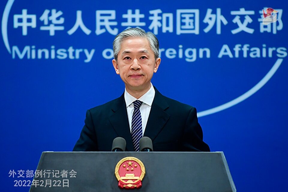  Wang Wenbin, portavoz del Ministerio de Asuntos Exteriores chino. (Fuente: AFP)