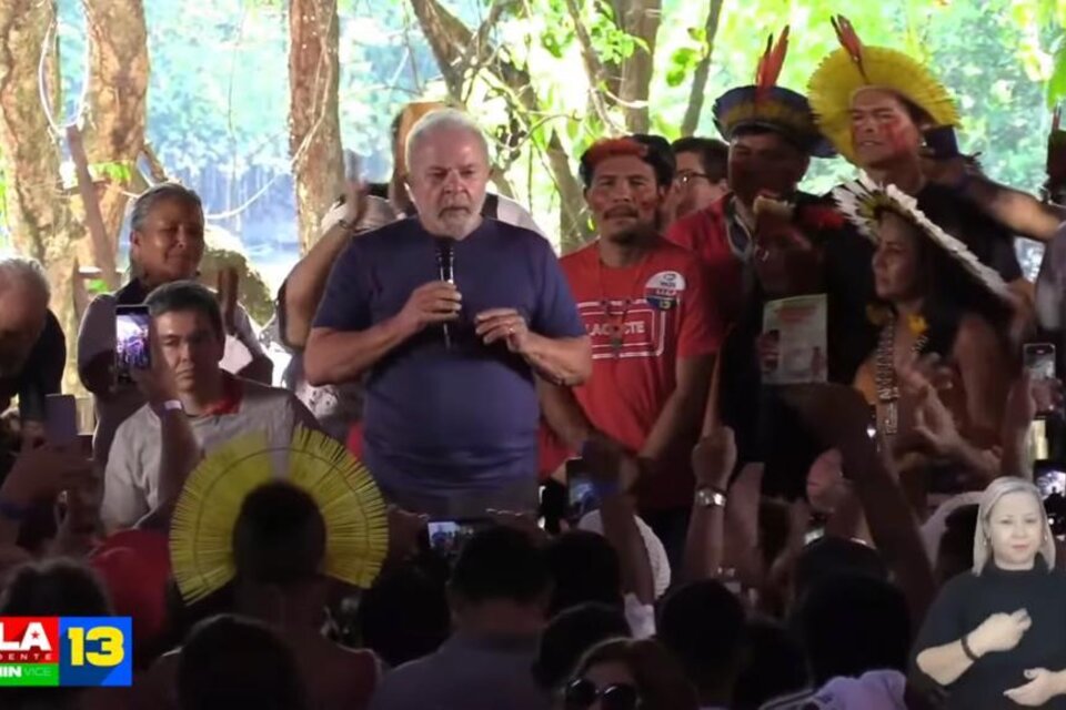 Lula da Silva en uno de sus últimos actos públicos / captura video