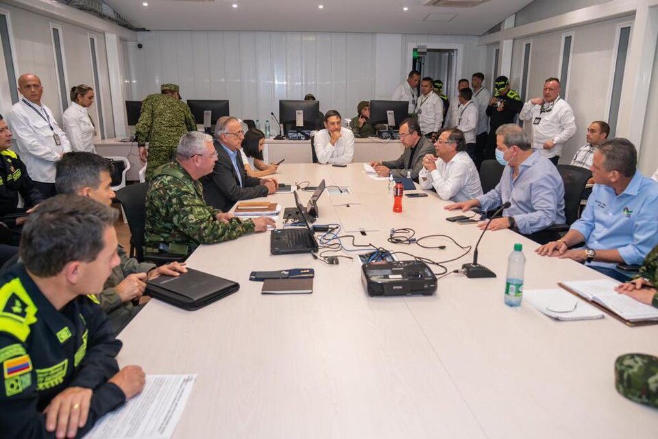 Presidente de Colombia, Gustavo Petro, en una reunión este sábado en Huila / Twitter de Presidencia Colombia