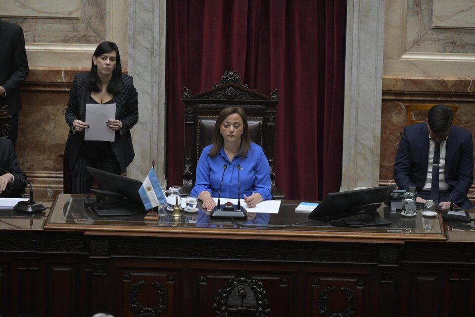 Cecilia Moreau durante la sesión que se convocó por el ataque a CFK. (Fuente: Télam)