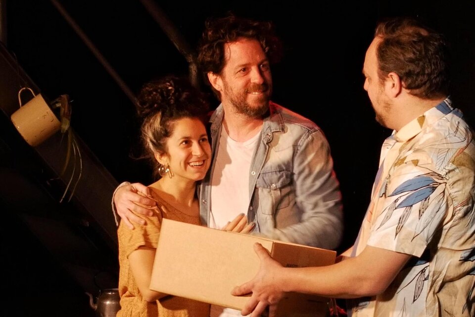 Natasha Zaiat, Martín Gallo y Dani Surasky, protagonistas de la obra.