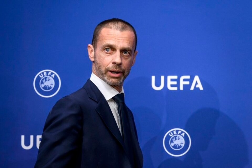 El presidente de la UEFA, Aleksander Ceferin, aseguró que el organismo apoya a España y Portugal (Fuente: AFP)