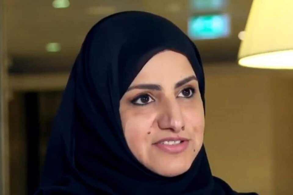 Nura al Qahtani fue condenada en virtud de la Ley contra el Terrorismo y la Ley contra los Delitos Cibernéticos. Foto: Twitter.