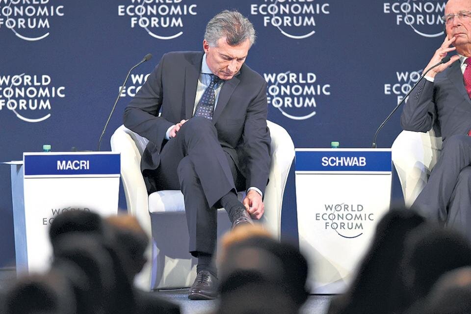 Mauricio Macri en el Foro Económico Mundial en 2017 (Fuente: AFP)