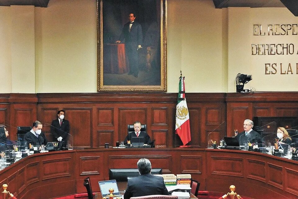 La  Suprema Corte de Justicia de México / captura video