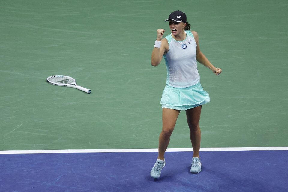 La polaca Iga Swiatek llega como favorita a la final del US Open (Fuente: AFP)