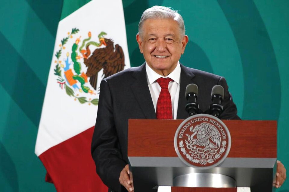 El presidente de México, Andrés Manuel López Obrador, durante su conferencia de prensa matutina este viernes / Presidencia de México
