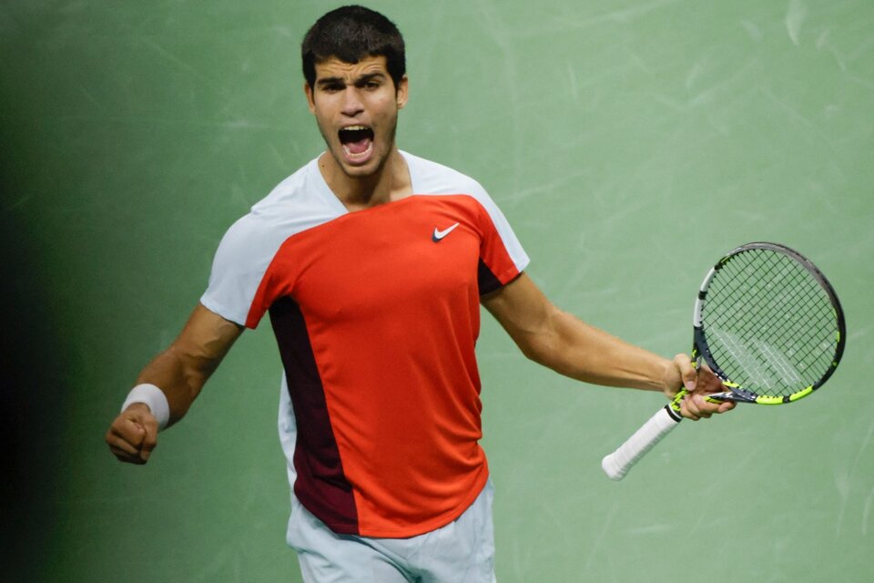 Carlos Alcaraz, el nuevo fenómeno del tenis español (Fuente: AFP)