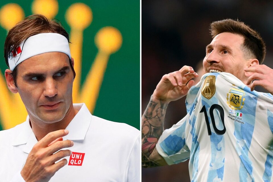Las trayectorias de Federer y Messi, signadas por el éxito (Fotos: AFP).