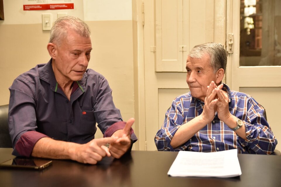 Wayar, con Laureano Almirón, presidente del PJ Salta.