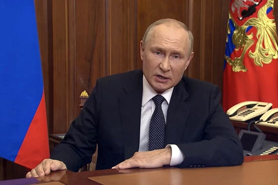 Putin refuerza el frente ucraniano con un llamado a los reservistas. (Fuente: NA)