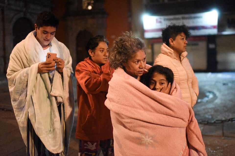 Un terremoto de 6.9 grados en Ciudad de México dejó al menos dos muertos. Imagen: AFP.