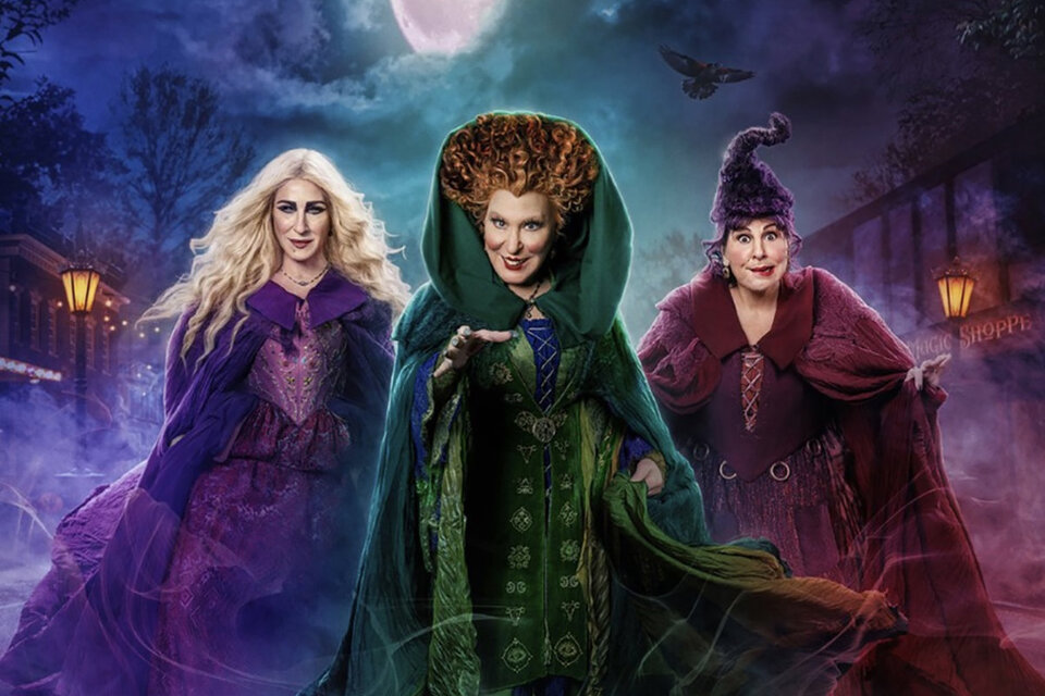 Sarah Jessica Parker, Bette Middler y Kathy Najimy interpretan a las malvadas hermanas Sanderson. (Foto: Disney)