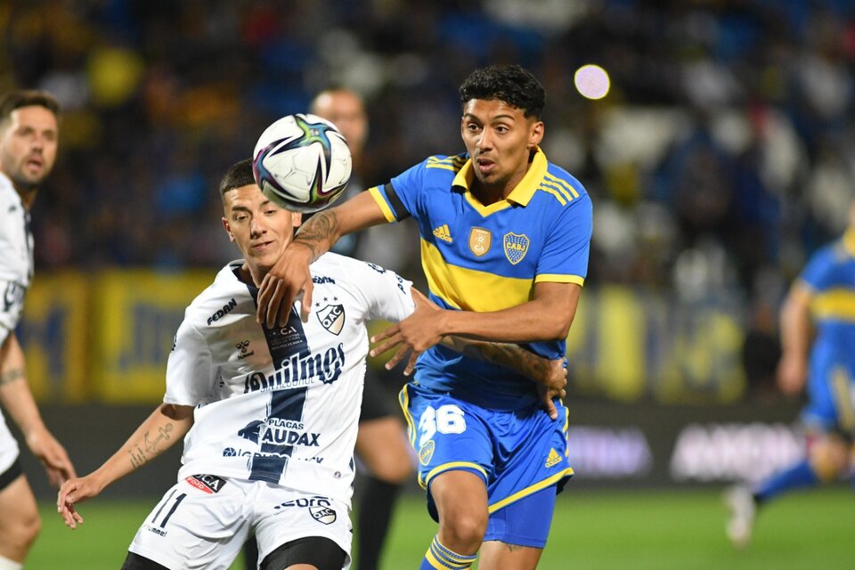 Cristian Medina, una de las figuras de Boca en el éxito ante Quilmes (Fuente: Télam)
