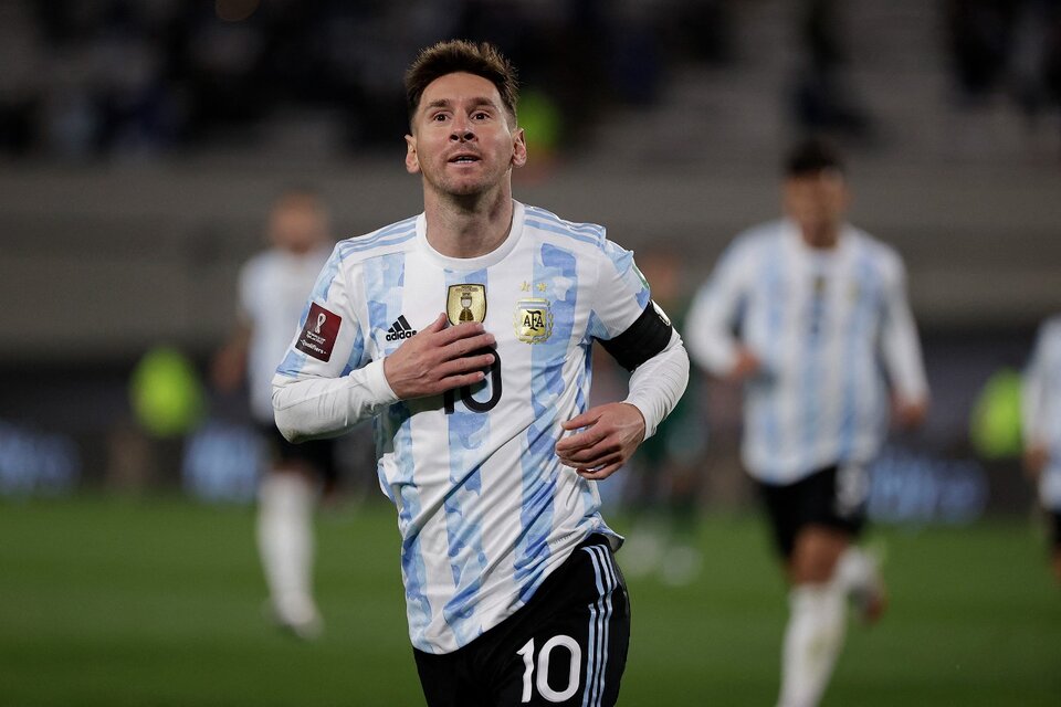 Messi y la camiseta 10 de la Selección (Fuente: AFP)