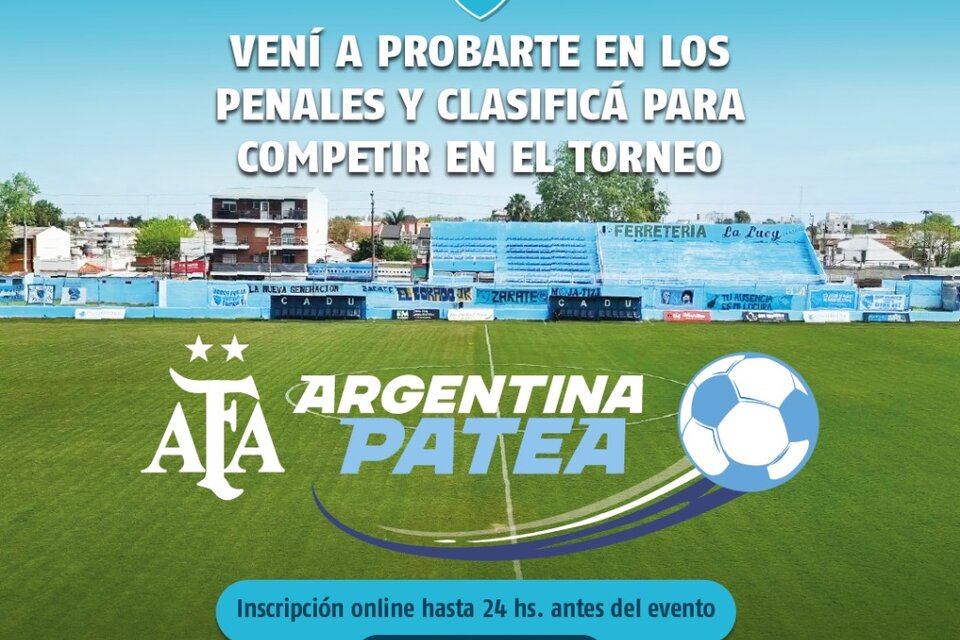 Argentina patea se realizará en el estadio de CADU.