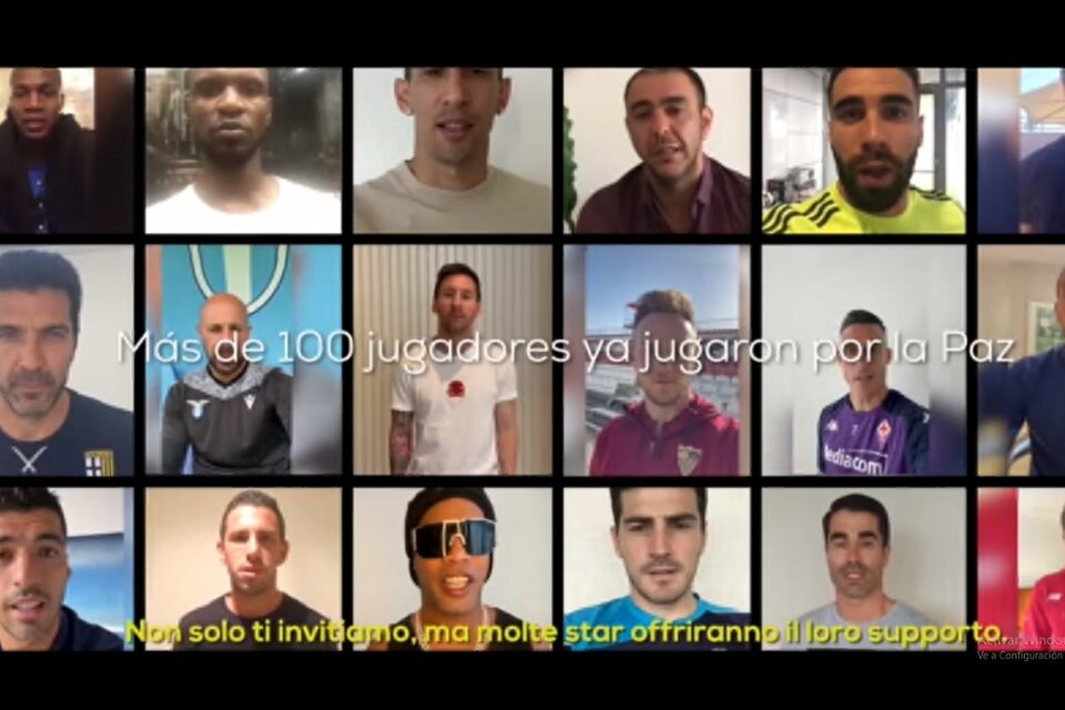 Messi y otras estrellas del fútbol rinden tributo a Maradona por el 10/10 (Fuente: Captura de vídeo )