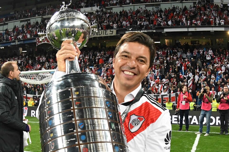 Marcelo Gallardo conquistó dos Copas Libertadores con River