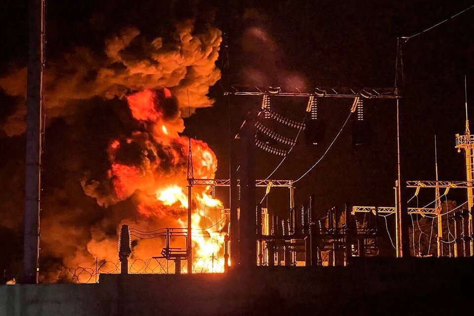 Incendio en Belgorod. (Fuente: AFP)
