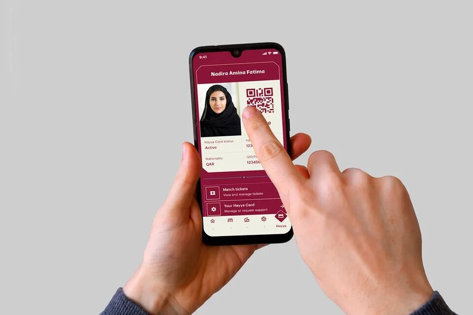 También hay una aplicación para poder llevar encima la versión digital de la tarjeta Hayya. (Foto: Road to Qatar/Instagram).