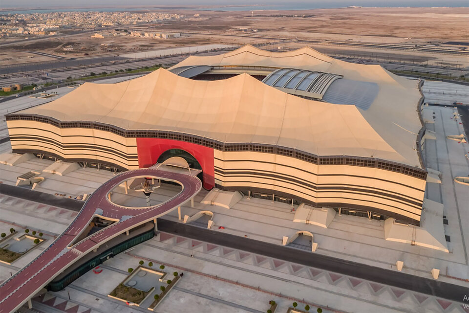 El estadio Al Bayt albergará nueve partidos del Mundial de Qatar.