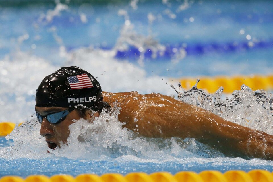 El estadounidense Michael Phelps en acción (Fuente: EFE)