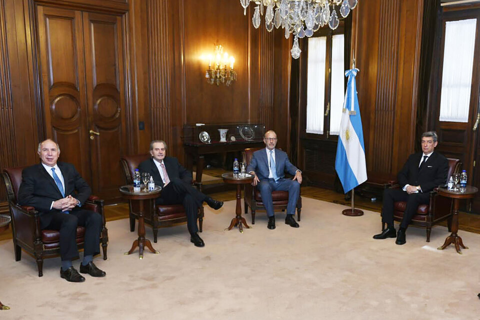 En su momento, los jueces de la Corte Lorenzetti, Rosatti y Rosenkrantz habían dicho estar a favor del pago de Ganancias. (Fuente: Télam)