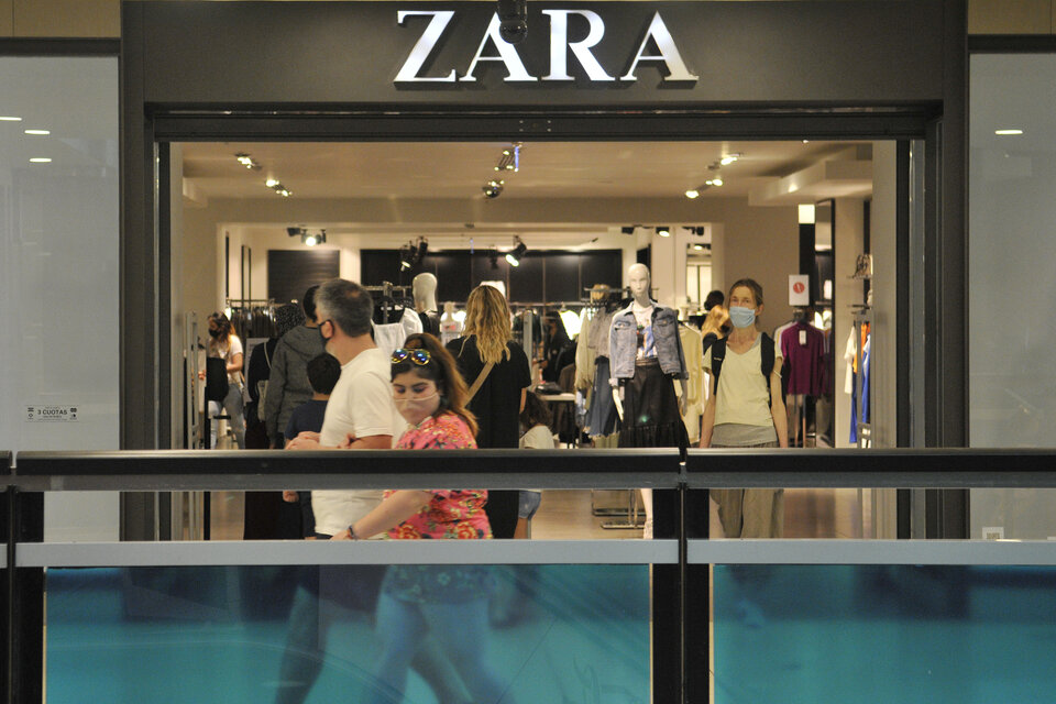 Tiendas Zara, una de las principales importadoras del rubro (Fuente: Sandra Cartasso)