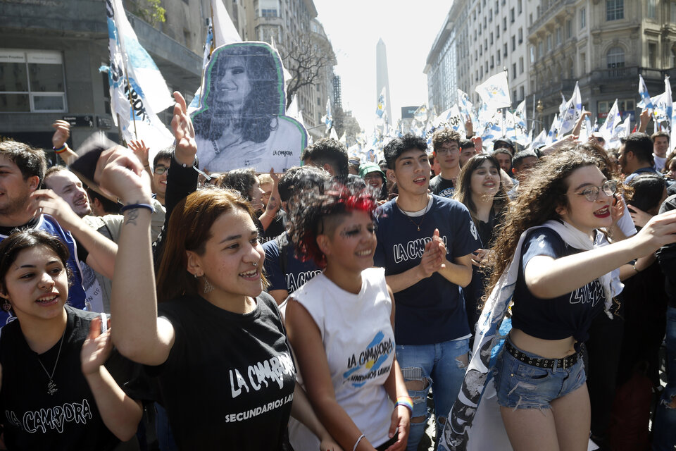 La marcha del 17 de octubre a Plaza de Mayo. (Fuente: Leandro Teysseire)