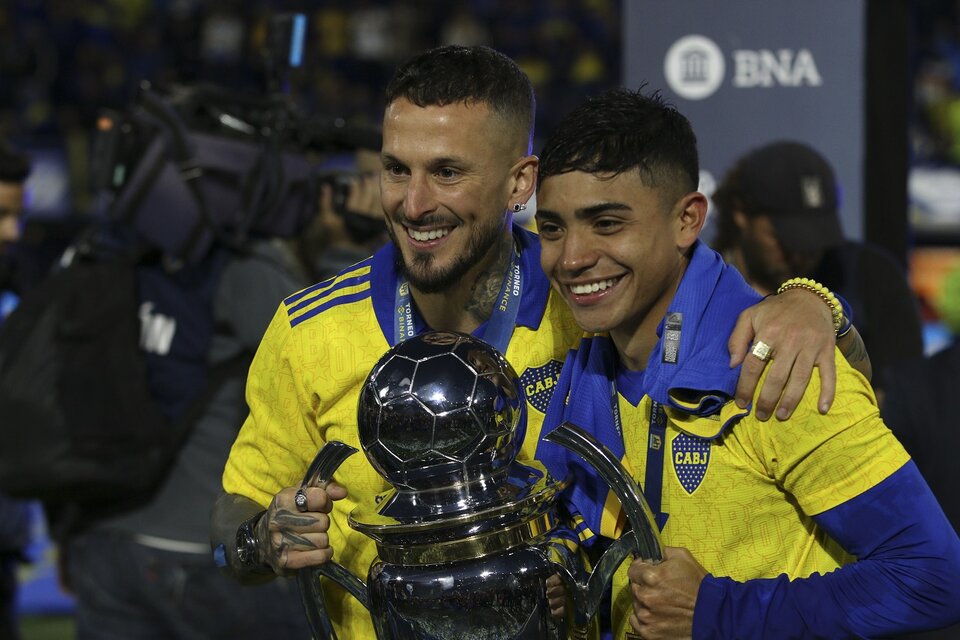 Benedetto y Langoni, la dupla de ataque del Boca campeón (Fuente: NA)