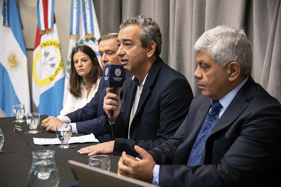 El intendente Javkin y el fiscal General Jorge Baclini