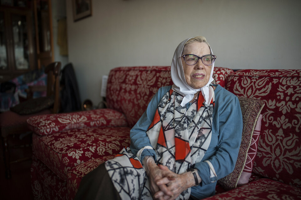 Buscarita Roa, vicepresidente de Abuelas de Plaza de Mayo, homenajeada por el gobierno de Chile. (Fuente: Adrián Pérez)