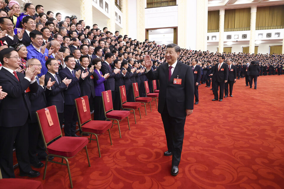 El XX Congreso del Partido Comunista de China consagró la reelección de Xi Jinping en la secretaría general. (Fuente: Xinhua)