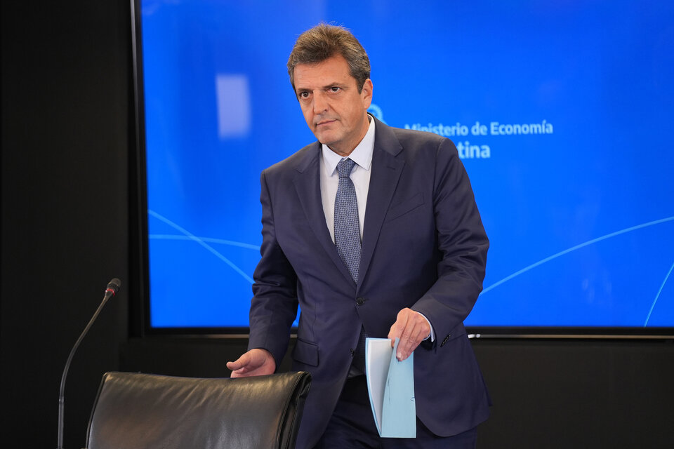 Sergio Massa, ministro de Economía. Ante todo, cuidar los dólares de las reservas.