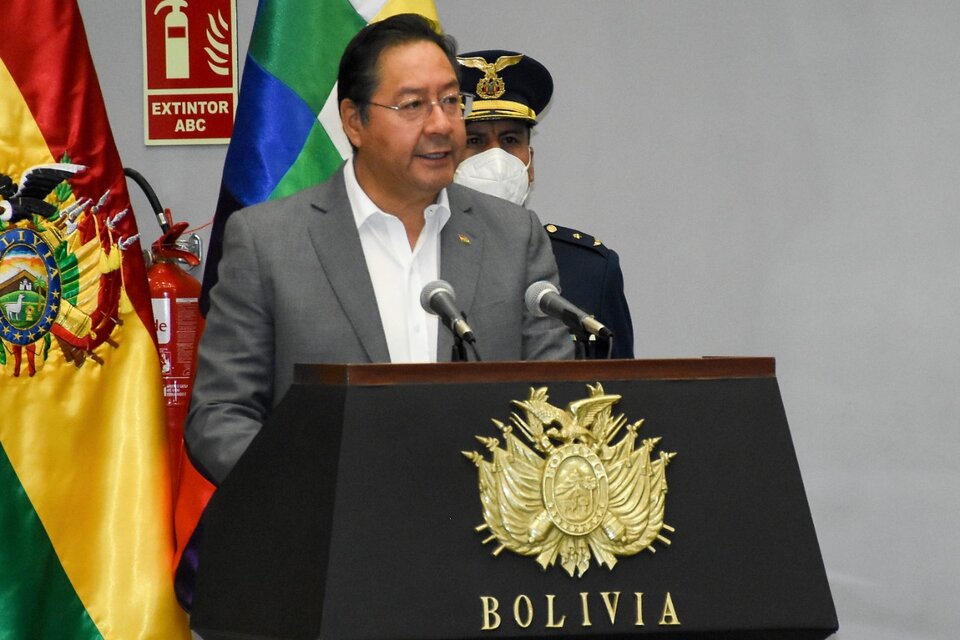Luis Arce,cuyo gobierno goza de un alto índice de aprobación ciudadana. (Fuente: EFE)